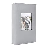 Álbum de fotos: cada álbum de fotos de 100 páginas puede mostrar hasta 300 imágenes de 4 x 6 pulgadas. Cada página contiene 3 imágenes horizontales. Úselo como álbum de fotos portátil para compartir fotos con familiares y amigos.
