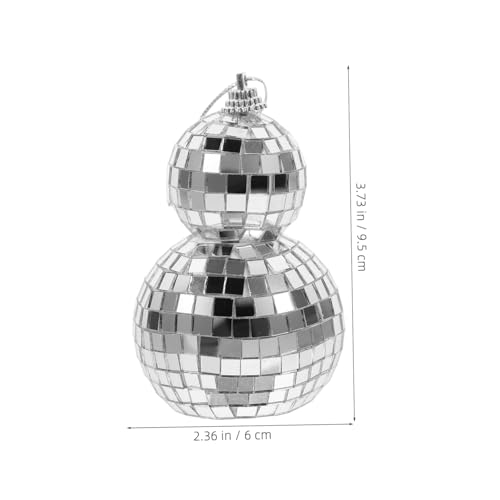 Bola espejada colgante Cabilock para decoración festiva en hogar, bola reflectante miniatura para decoraciones de fiesta, fácil de colgar en paredes, ventanas y árboles para Navidad y celebraciones miniatura 6