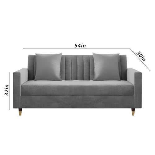 Image of Casaliving Garcia 3+2 Seater Sofa Set for Living Room (Dark Grey)