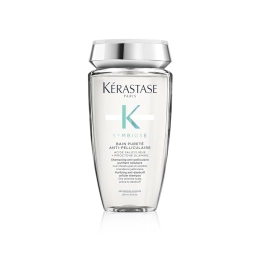 KÉRASTASE Symbiose - Shampoing Anti-Pelliculaire Purifiant & Apaisant - Pour Cuirs Chevelus Gras & Sensibles à Tendance Pelliculaire - Sans Sulfate et Silicone - Bain Pureté Anti-Pelliculaire - 250 ml