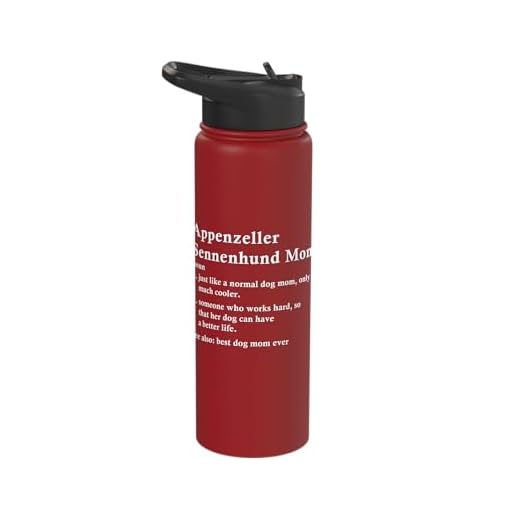 Appenzeller Sennenhund Mom Definition Funny Dog Owner Stainless Steel Insulated Water Bottle
