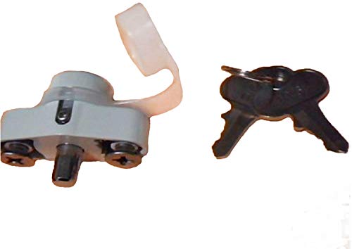 ABA Hurricane Shutter Lock, Hi Velocity Lock Kit, Accordion Shutter Hardware, White, The Same Key...