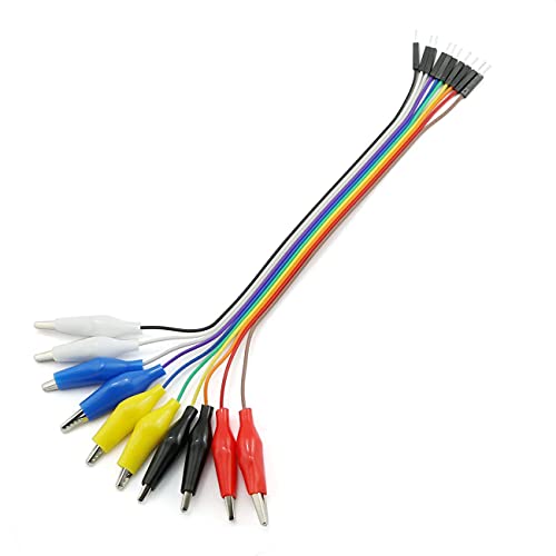 Image of 20PCS 8 Inch Jumper Wire Male to Alligator Clip, 20cm Jumper Wire Female to Crocodile Clip for Test Lead Arduino Raspberry pi