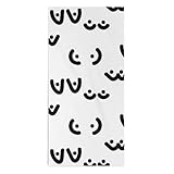 velumair Funny Boobs Doodle Bathroom Hand Towels Woman Breast Bath Towels Face Towel Decorative Fingertip Towels for Bathroom Home Kitchen Hotel Gym Spa
