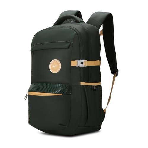 Image of Skybags Ontrak 17 Inch Compatible Laptop Backpack 30L | 3 Compartments with Quick-Access Front Pocket & Rain Cover | Air-Mesh Back Panel & Side Pocket | Office & Travel Backpack for Men & Women