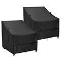 Hiticover Outdoor Patio Adirondack Chair Covers 2 Pack, Waterproof Heavy Duty Lawn Chairs Cover for Outdoor Furniture, Patio Rocking Swivel Chair Covers, 30”W x 28”D x 36”H
