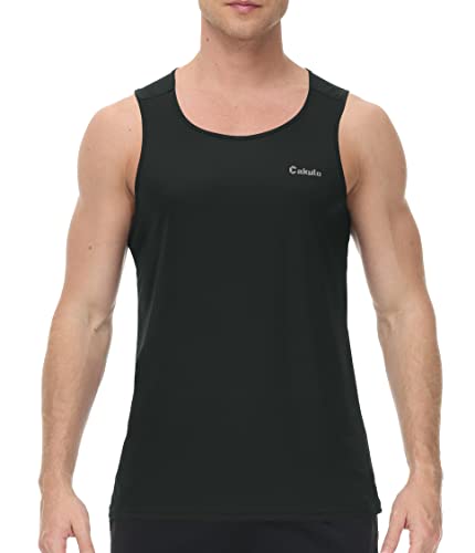 Cakulo Mens Tank Tops Big and Tall Swim Shirts Running Quick Dry Workout Sleeveless Summer Beach Muscle Athletic Top