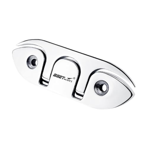 kowaku Boat Dock Cleat Foldable Metal 120mm Marine Hardware Heavy Duty Stainless Steel Rope Cleat Convenient Spare Parts Replacement