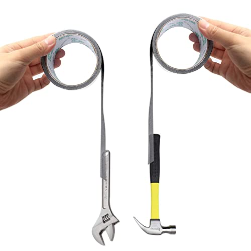 Image of HUBTURE Mosquito Net Repair Tape | Strong Adhesive & Waterproof Fiberglass Mesh Patch | Fix Window and Door Screen Tears | Heavy-Duty Self-Adhesive Patch for Holes | 200cm x 5cm Roll, Black