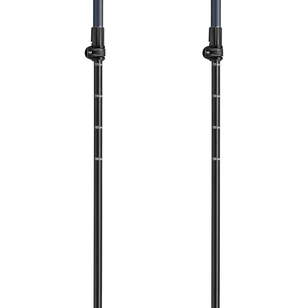 Leki Bastoncini Smart Supreme, midnightblue-Dark Metallic, 100-130cm