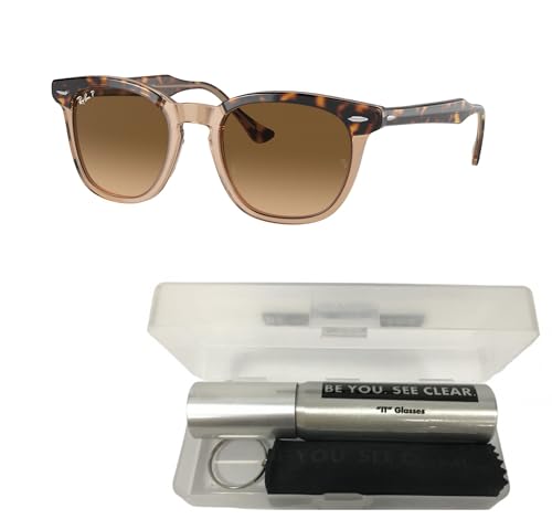Ray-Ban RB2298 Sunglasses Bundle: RB 2298 HAWKEYE 1292M2 Hawkeye Havana On Transparent and Eyewear Cleaning Kit2