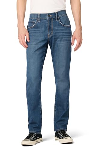 Jean coupe droite pour homme Hudson Byron en denim bleu classique