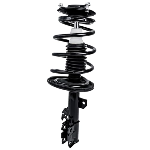 Image of Detroit Axle - 2.4L Front 6pc Steering Knuckles Kit for 2004-2006 Toyota Camry Solara Lexus ES330, 2 Steering Knuckles & Wheel Bearing Hubs 2 Struts & Coil Spring 2 Sway Bars Replacement