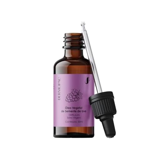 Óleo Vegetal de Semente de Uva 100% Puro Natural Capilar Corporal Facial Dermopac 30ml