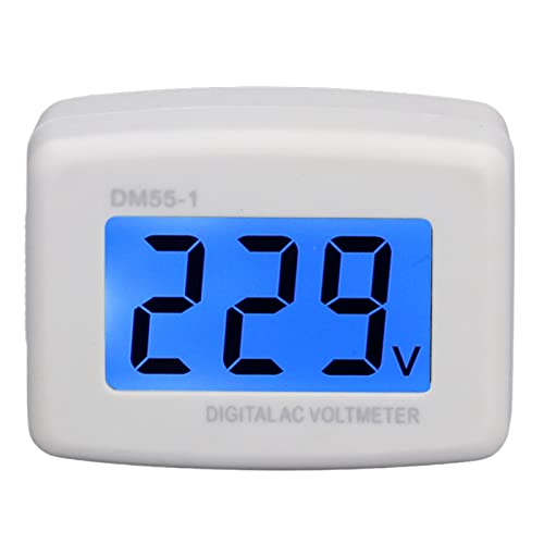 Voltmeter, Digital Voltmeter LCD Digital Voltage Measuring Monitor Electrical Testers (US Plug)