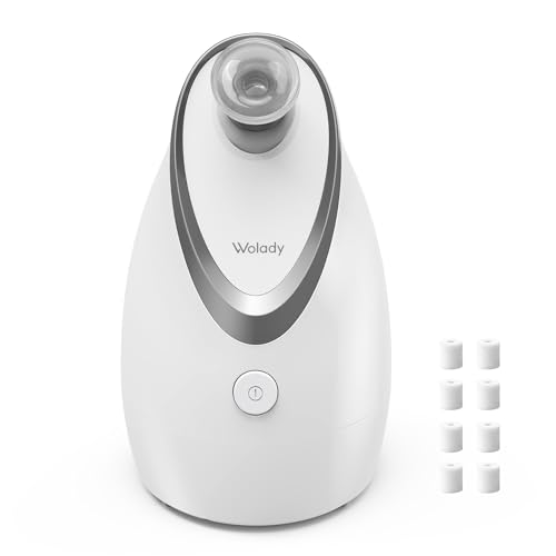 Wolady Gesichtsdampfer zur kosmetischen Gesichtspflege & Inhalation Luftbefeuchter, Porenreiniger Gesicht Hautreinigungsgerät, Dampfzerstäuber für Sauna