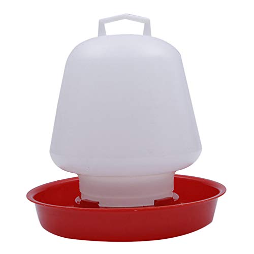 VILLCASE Chicken Waterer Chicken Feeder 1pcs Thickened Plastic Poultry Drinker Chick Waterer, 12.5L Waterer Hanging Poultry Water Container for Home Farm Shop Chicken Waterer Chicken Feeder