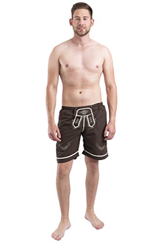 Schöneberger Men's Bavarian Swim Shorts - Lederhosen Style Trunk Oktoberfest3