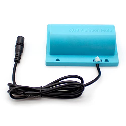Motor de vibración R2838 para camas de masaje, 12 V CC, 3000-4800 RPM, diseño de doble cabeza con ruedas excéntricas dobles para vibración intensa. Para camas de masaje, sofás, sillas y sistemas de advertencia. miniatura 1