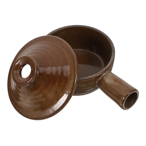 CHICAMPERA Cocotte En Argile Avec Couvercle, Petit Pot En Terre Cuite, Antiadhésif, Cuisson Haute Température, Pour Soupe Et Riz, Ustensile Cuisine Maison, Usage Quotidien