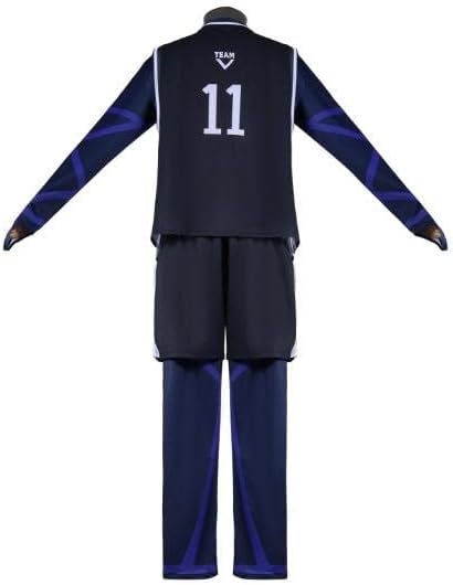 Miniatura 4 de Disfraz de cosplay de Isagi Yoich con candado azul para hombre