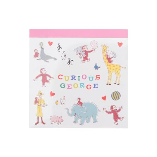 オーバーグラッド おさるのジョージ メモパッド・スクエア アニマル CGG-026