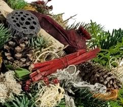 Grabgesteck mit echter Tanne - Winterschale für Friedhof von Flora Trans