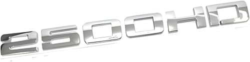 Miniatura 2 de Emblema de insignia HD 2500, 2 piezas, plateado, juego de 2 emblemas de repuesto para Silverado Sierra (cromado)