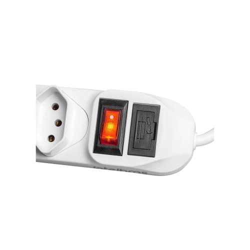 Filtro de Linha com 4 tomadas EPE 1004 Branco Intelbras