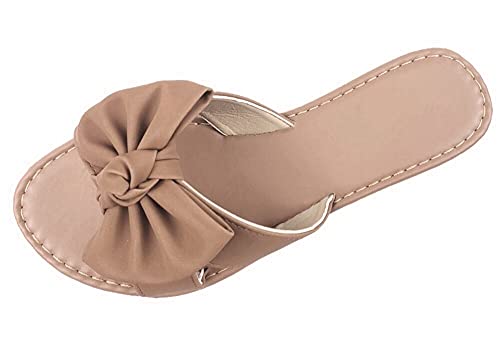 Tiara 12345465646 Slip On Sandal Slide Flat With Knot Bow thumb #7