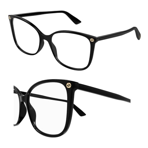 Image of Gucci GG0026O Designer Fashion Eyeglasses Stylish Square Frame Eyewear with Luxury eSHADES Kit - Embrace Sophistication and Elegance