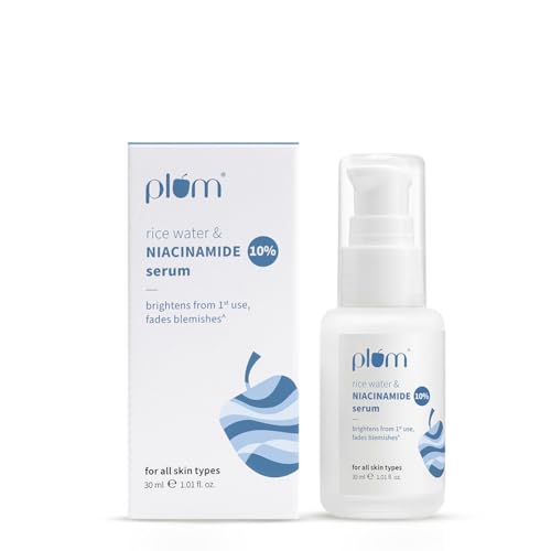 Plum 10% Niacinamide Serum with Rice Water | Provides Clear, Glow...