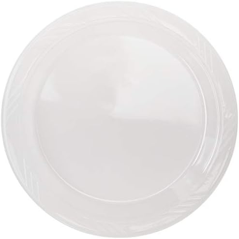 Plastico Plates-10.25" | Clear | Pack of 40 Plastic Plates