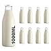 Produktbild 8 leere Glasflaschen 1000ml Milchflaschen Saftflaschen Flaschen VINTAGE STYLE von slkfactory