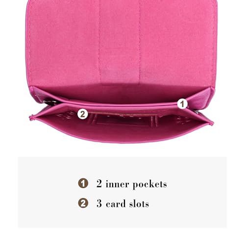 Image of Small Phone Crossbody Bag for Women,RFID Blocking Cell Phone Purse with Card Slots,Faux Leather Cross body Wallet for Daily | Small