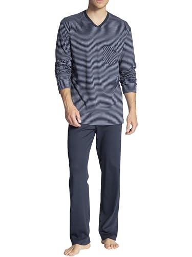Calida Men's Relax Streamline Pajama Pant Set, 41667, Dark Sapphire, S