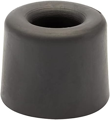 WAGNER VULKANO Big 15207221 stoper do drzwi podłogowych / stoper do drzwi / stoper ścienny z wysokiej jakości pełnej gumy, czarny, do wkręcania wraz z materiałem mocującym - 15207221