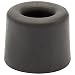 WAGNER Fermaporta VULKANO SMALL - Diametro Ø 30 x 24 mm I Fermaporta a pavimento / a muro da avvitare I Fermaporta rosso in stile retro in gomma piena - 15205221
