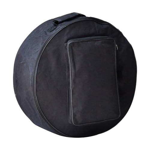 QIEIEI Compact Snare Drum Bag Oxford Cloth Backpack Drum Case with Outside Pockets Storage Pouches Instrument Accessories