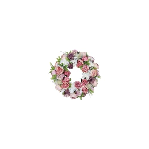 Couronne de fleurs de Noël pour sublimer votre cour et votre décoration murale festive