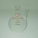 Proglass 2 Necks Round Bottom Boiling Flask 250mL,Center 19/22,Side 14/20