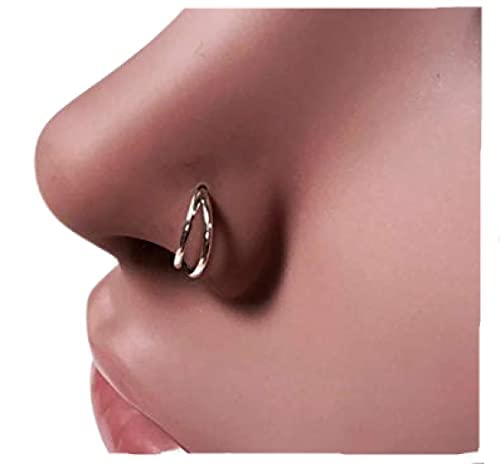 SRR jewels Sterling Silver Double Layered Nose Ring girls for women (B08JXGRFP8) Amazon Price History, Amazon Price Tracker