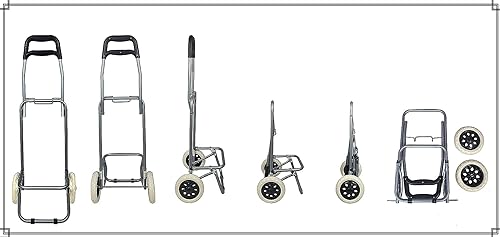 Image of Multipurpose Foldable Shopping Trolly with Removable Bag Shopping Cart for Grocery, Fruit, and Vegetable (SD-1) (Red)