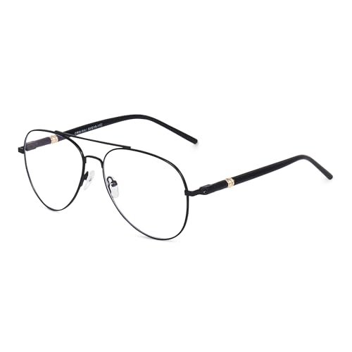 Image of CREEK Blue Light Blocking Blue Cut Zero Power anti-glare Aviator Frame for Eye Protection from UV by Computer /Tablet /Laptop /Mobile