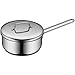 Produktbild WMF Mini Stielkasserolle 16cm, klein, Metalldeckel, kleiner Topf Induktion 1,2l, Cromargan Edelstahl, stapelbar, für kleine Portionen, Singlehaushalt