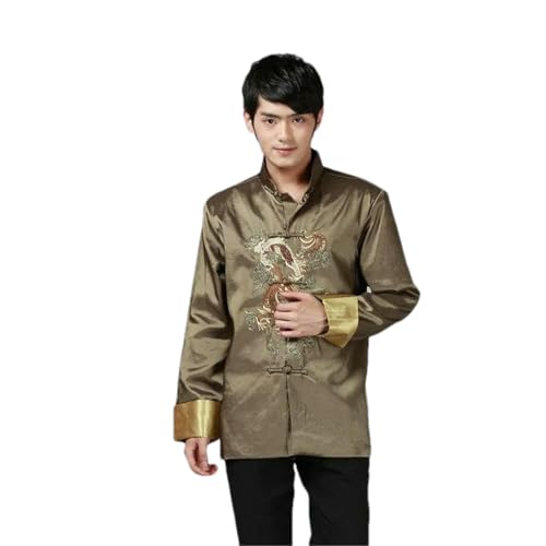 Costume Tang traditionnel haut de gamme broderie dragon phénix