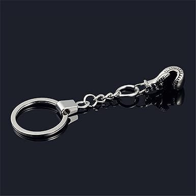 Silver Boxing Glove Style Keychain Zinc Alloy Key Holder, Car Key Ring, Accessories, Car Keychain