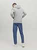 JACK & JONES Herren Hoodie Kapuzensweatshirt JJ Ecorp Logo Sweat Hood, Farbe:Grau, Artikel:- Light Grey Melange, Größe:XL #3