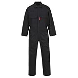 Portwest Flammhemmender Bizweld™ Overall , Größe: XS, Farbe: Schwarz, BIZ1BKRXS