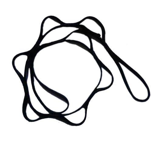 REElua 9 Rings Pilates Extension Strap Adjustable 110cm Long Heavy Duty Climbing Strap Pilates Stretching Aerial Fitness Stretching